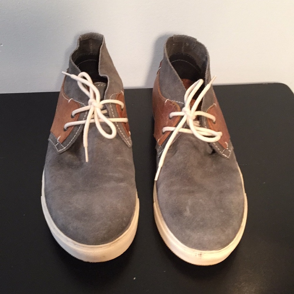 Steve Madden Grey, Brown chukka leather su…